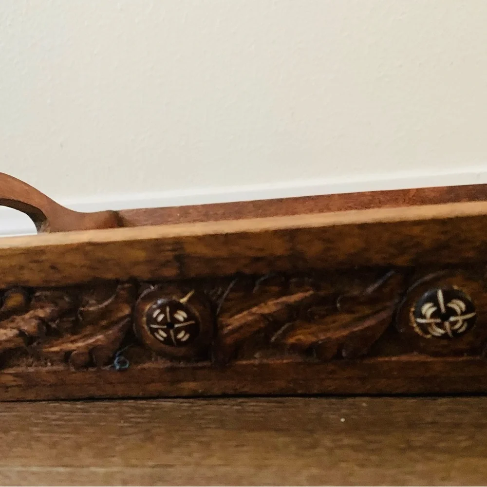 Handcrafted wooden tray